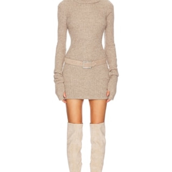 The Lauren Knit Mini Dress by Helsa - Picture 2 of 11